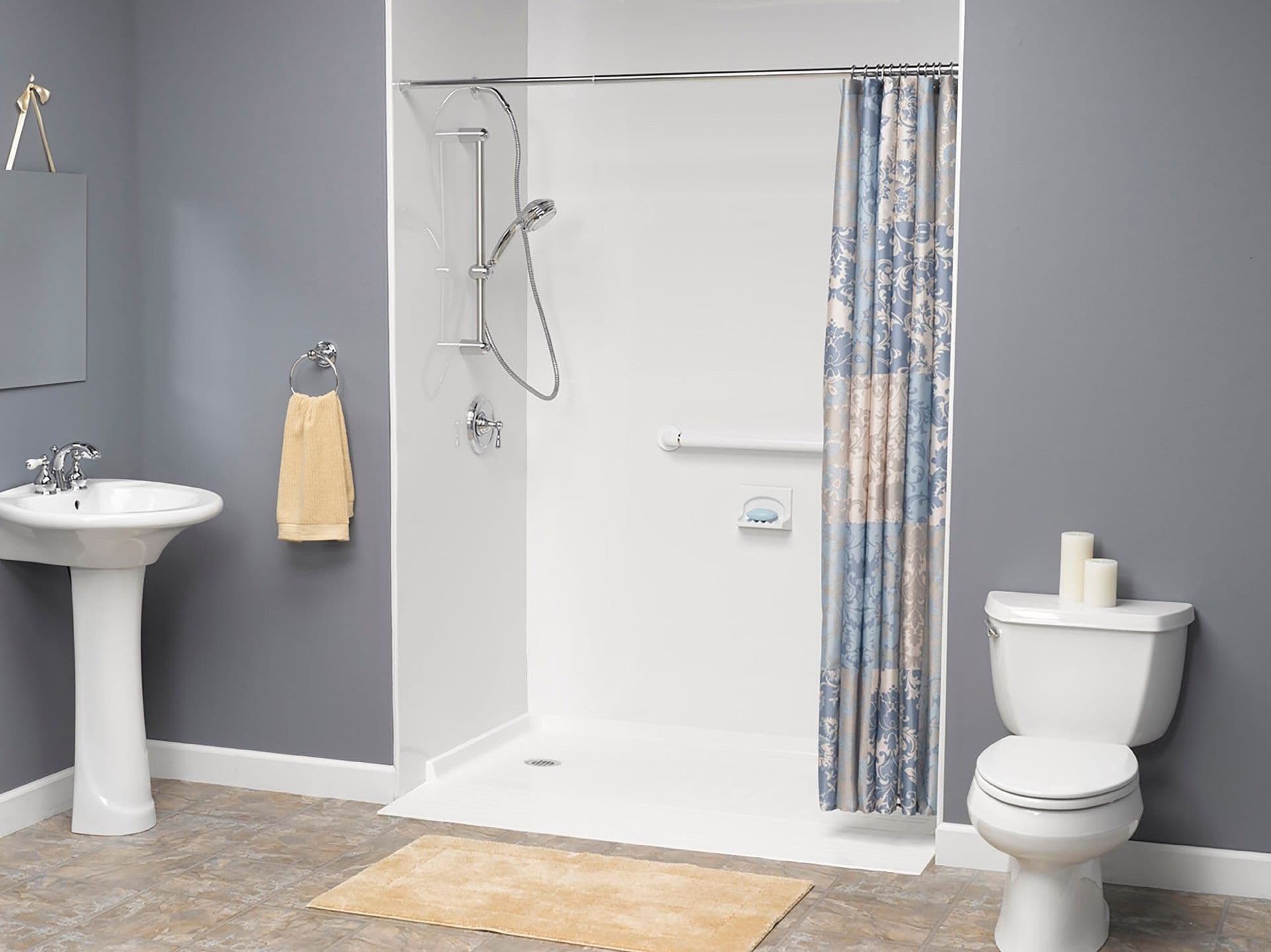 Safe and Convenient Roll-in Showers